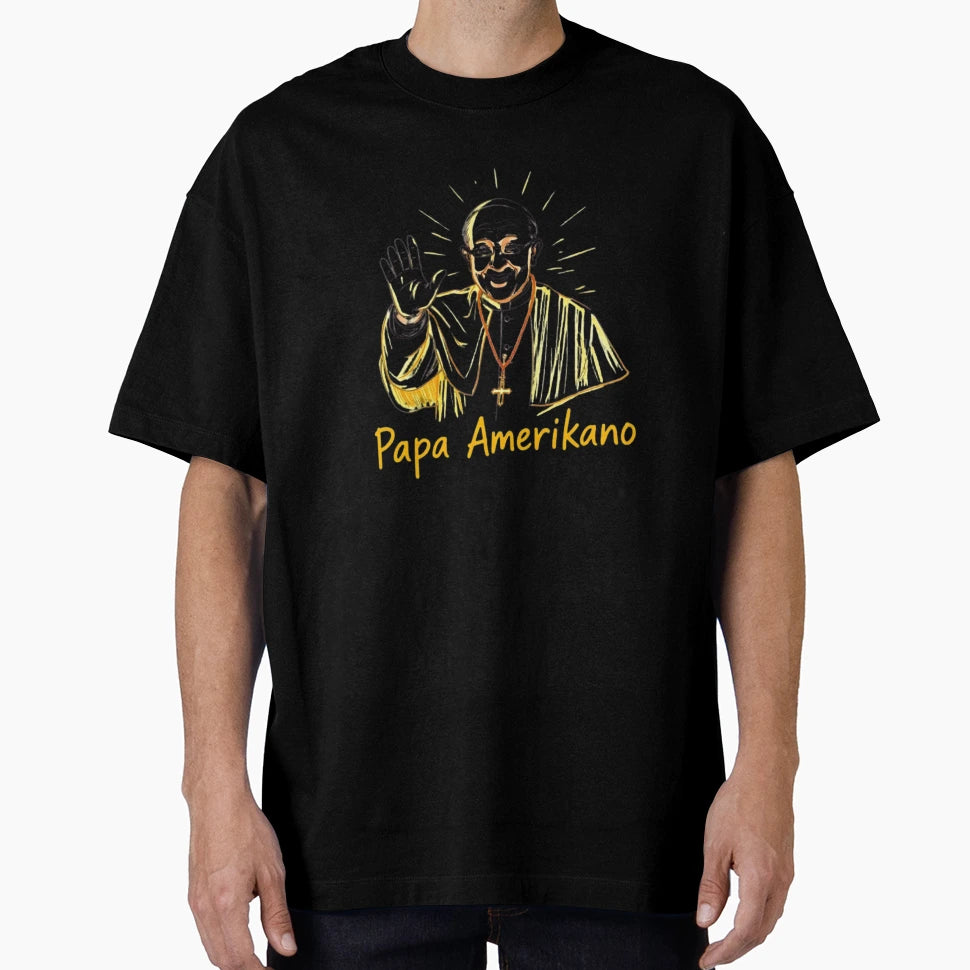 Pope Amerikano Leon Pop Art Saint Modern T-Shirt - Graphic Print Men Women - T-Shirt, Sweatshirt, Hoodie