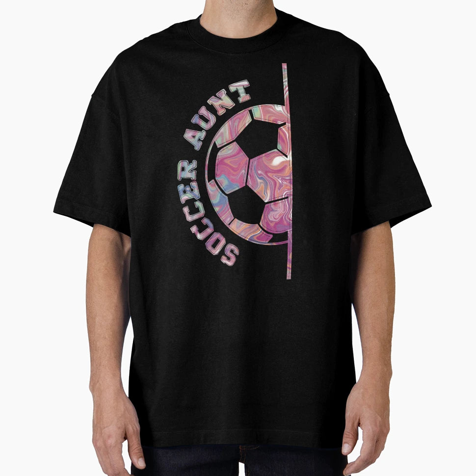 Soccer Aunt T-Shirt - Trendy Graphic Unisex - T-Shirt, Sweatshirt, Hoodie