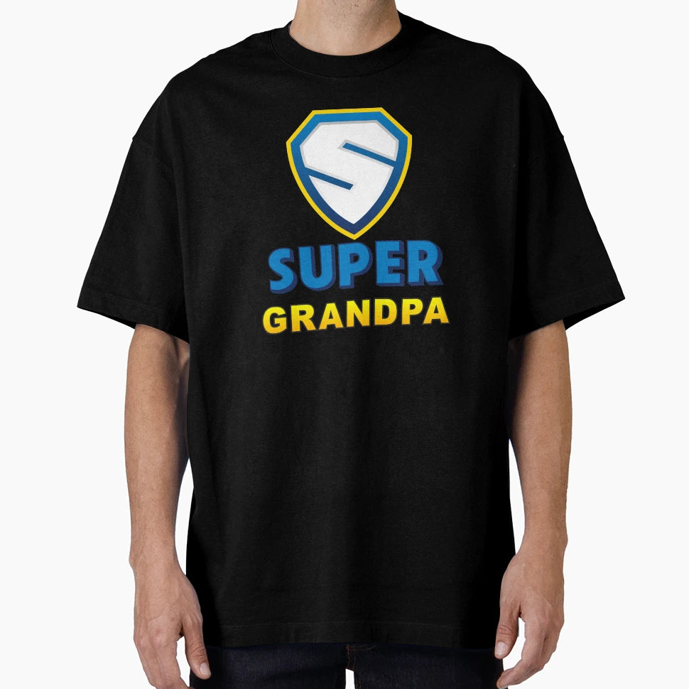Super Grandpa Super Hero T-Shirt - Aesthetic Graphic Men Women - T-Shirt, Sweatshirt, Hoodie