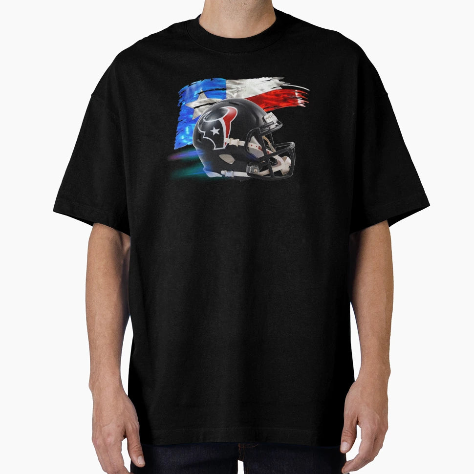 Houston Texas Football Helmet T-Shirt - Unique Graphic for Adults - T-Shirt, Sweatshirt, Hoodie