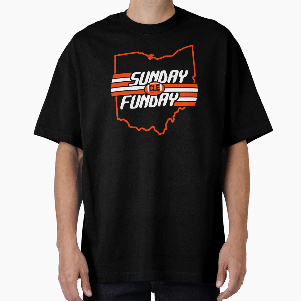 Cleveland Football Fan Sunday Fun Day T-Shirt - Unique Graphic Men Women - T-Shirt, Sweatshirt, Hoodie