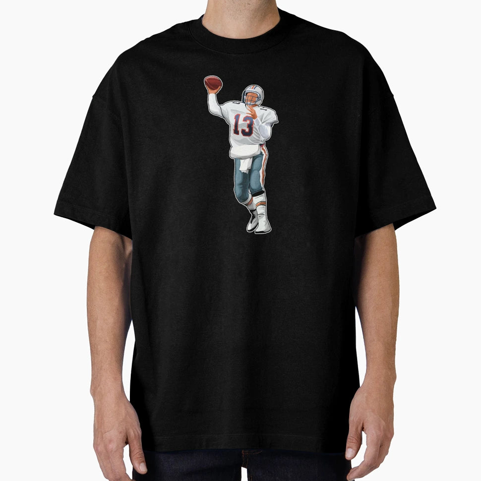 Dan Marino 13 Drops Back T-Shirt - Trendy Graphic for Adults - T-Shirt, Sweatshirt, Hoodie