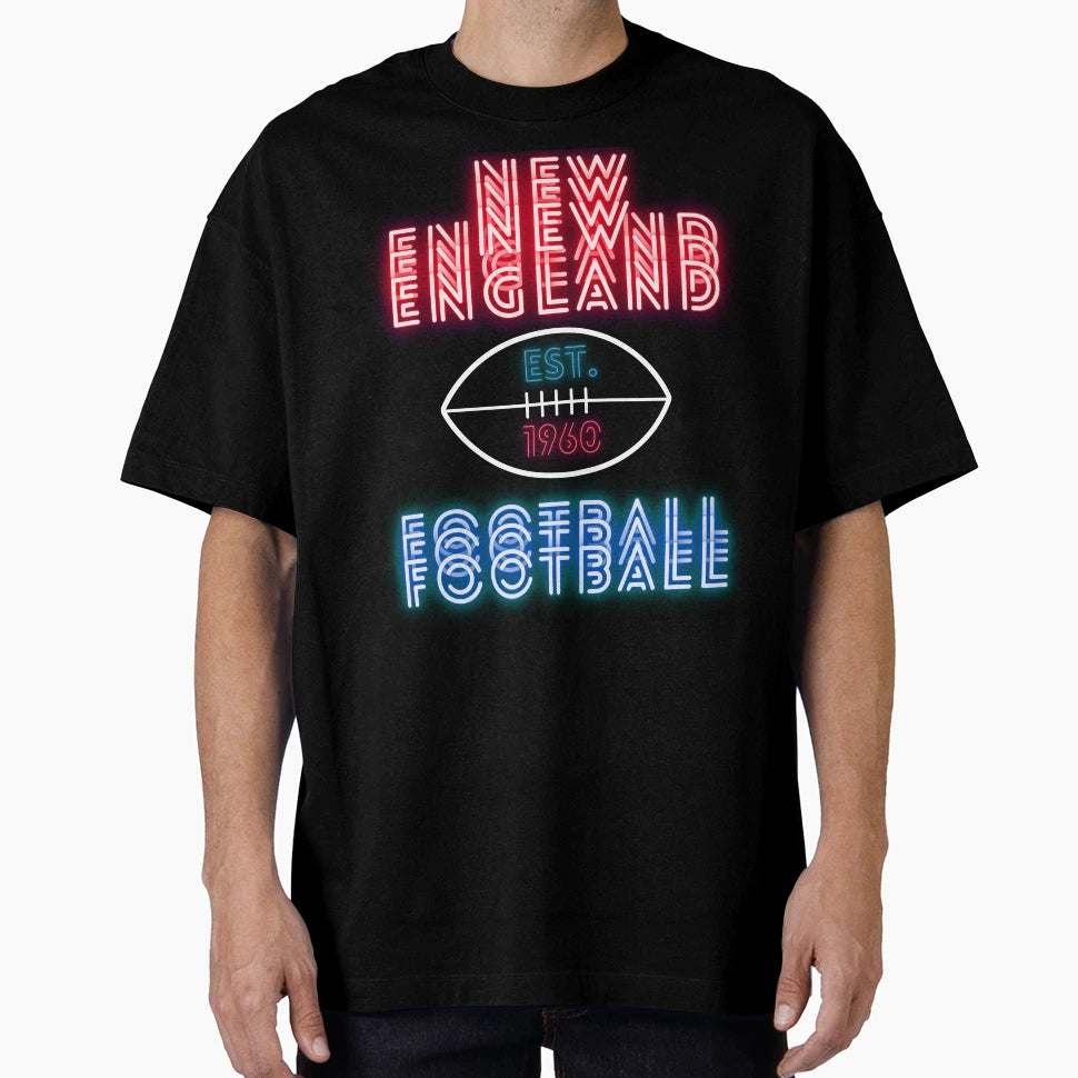 New England Football Throwback 80S T-Shirt - Aesthetic Graphic Unisex - T-Shirt, Sweatshirt, Hoodie