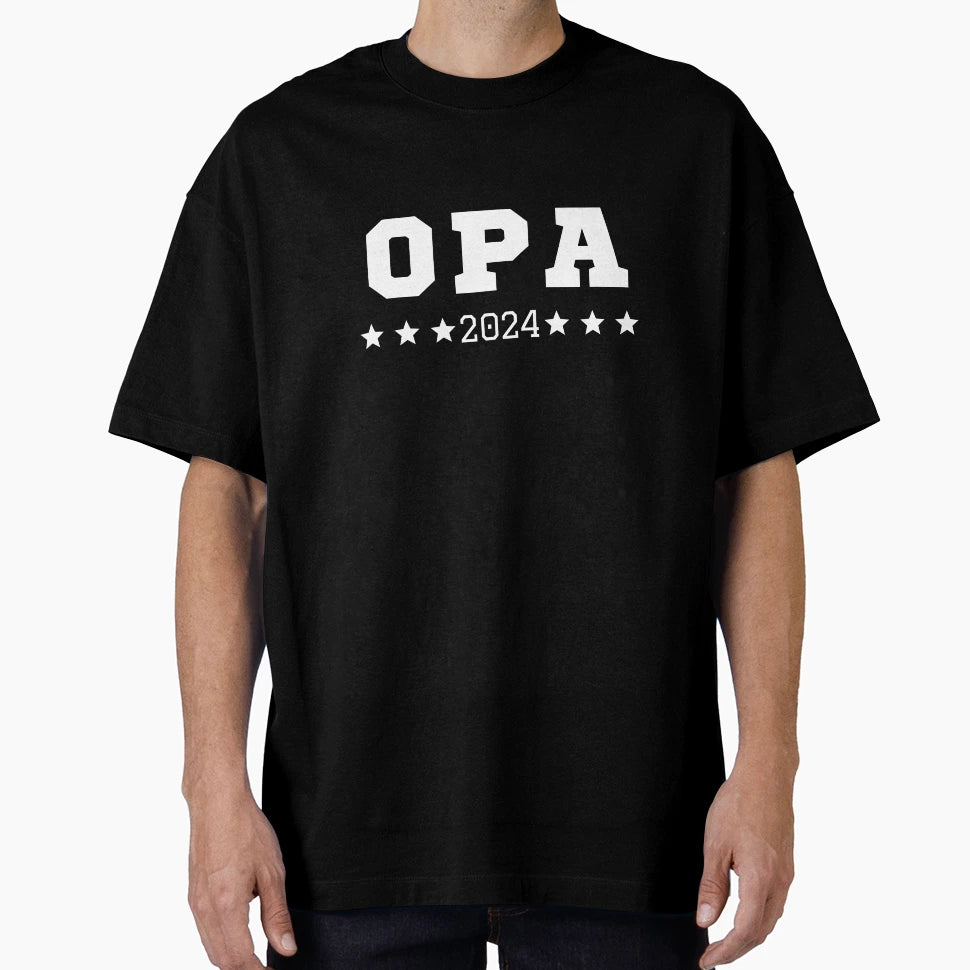 Opa 2024 New Grandfathers T-Shirt - Aesthetic Graphic for Adults - T-Shirt, Sweatshirt, Hoodie