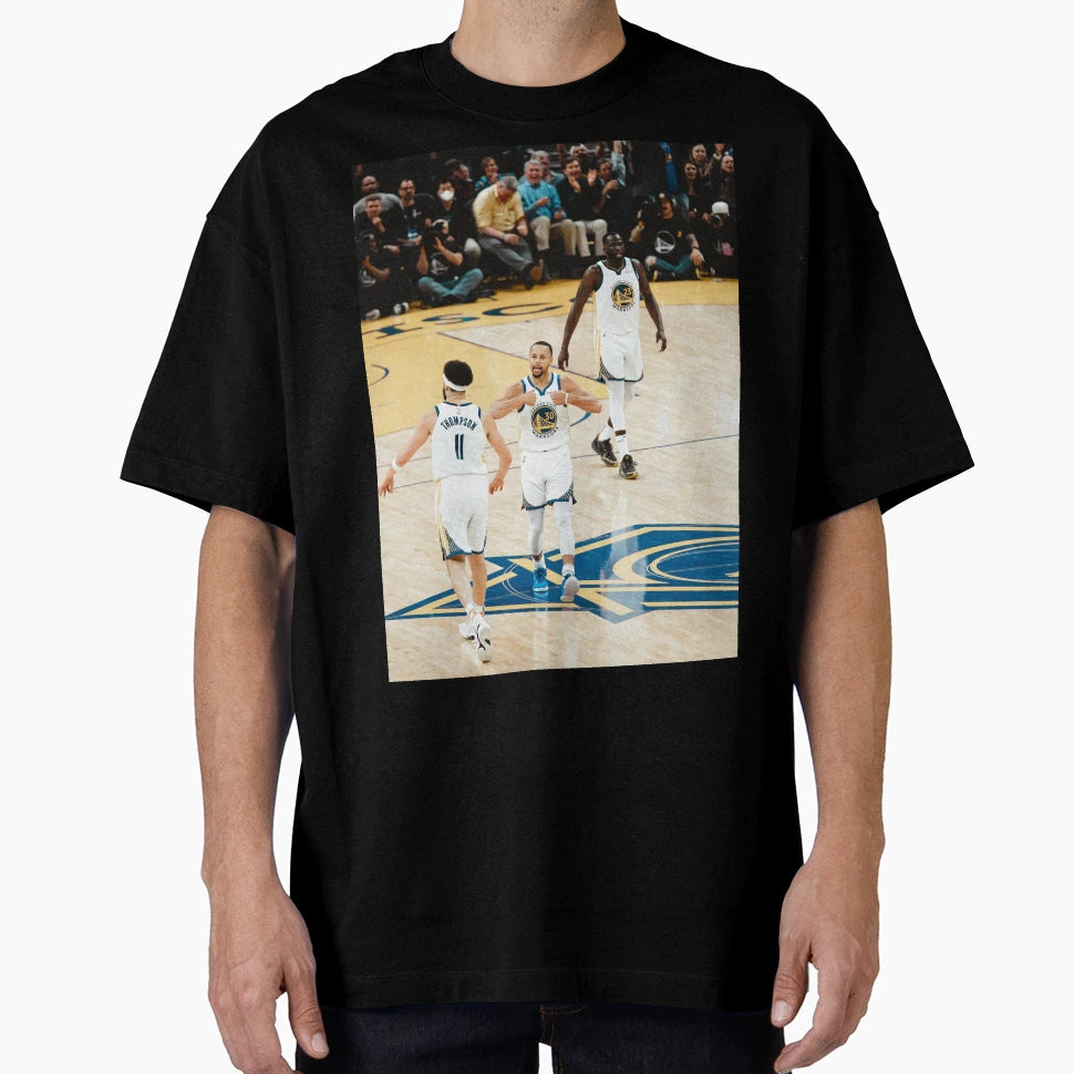 Big Three Golden State Curry Klay Green T-Shirt - Unique Graphic Unisex - T-Shirt, Sweatshirt, Hoodie