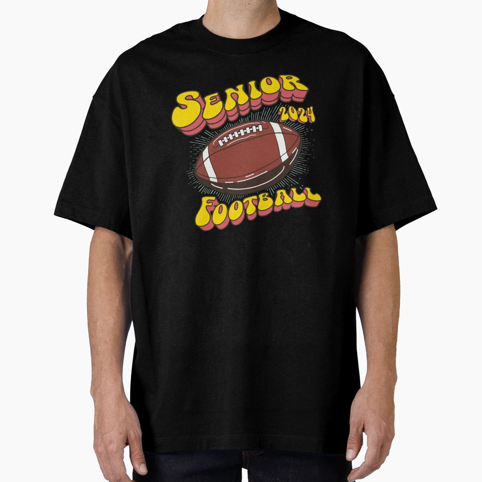 2024 Senior Football T-Shirt - Custom Art Print Men Women - T-Shirt, Sweatshirt, Hoodie