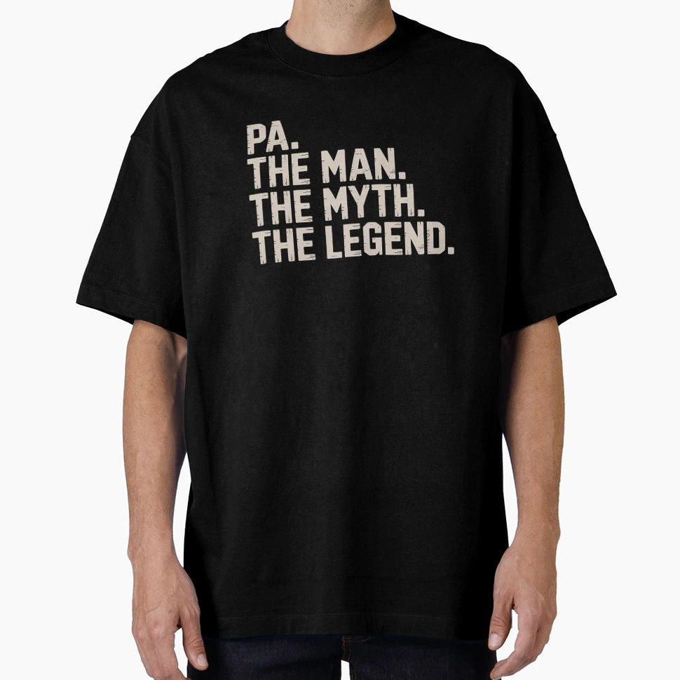 Pa Myth Legend Fathers Day Grandpa T-Shirt - Graphic Print for Adults - T-Shirt, Sweatshirt, Hoodie