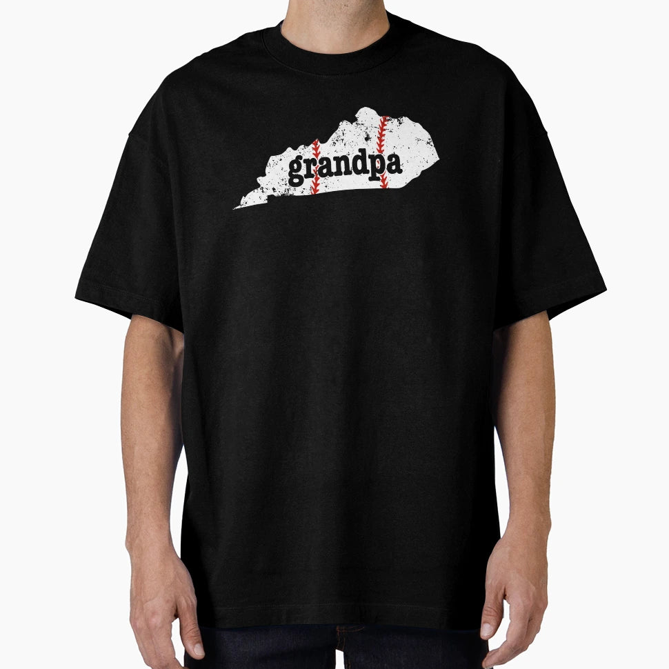 Kentucky Baseball Grandpa Softball T-Shirt - Custom Art Print for Adults - T-Shirt, Sweatshirt, Hoodie