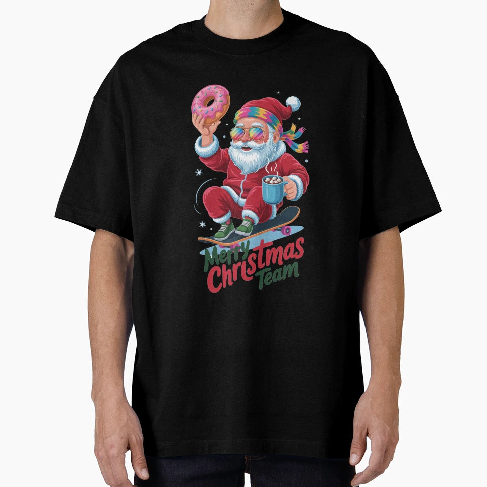 Santas Favorite Human Merry Squad T-Shirt - Unique Graphic for Adults - T-Shirt, Sweatshirt, Hoodie