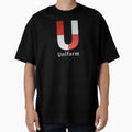 Uniform Navy Alphabet Leather T-Shirt - Trendy Graphic Unisex - T-Shirt, Sweatshirt, Hoodie