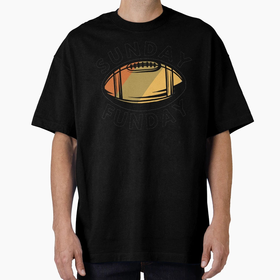 Sunday Funday Football T-Shirt - Graphic Print Men Women - T-Shirt, Sweatshirt, Hoodie