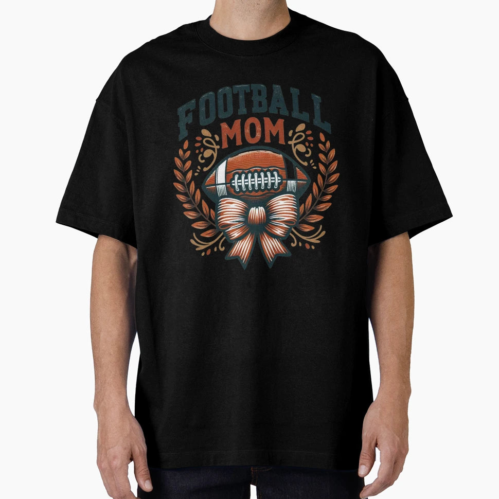 Football Mom Flowers T-Shirt - Fun Novelty Design for Adults - T-Shirt, Sweatshirt, Hoodie