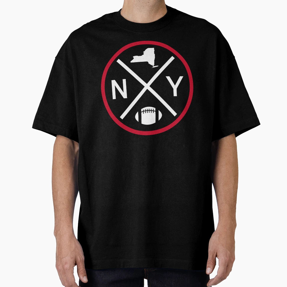 New York Football Emblem Ny T-Shirt - Minimalist Print for Adults - T-Shirt, Sweatshirt, Hoodie