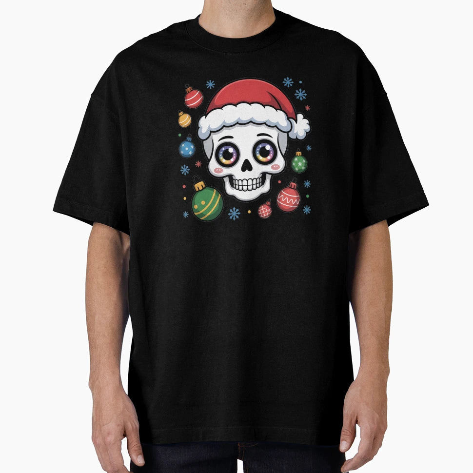 Skull Santas Favorite Human Merry Squad T-Shirt - Graphic Print for Adults - T-Shirt, Sweatshirt, Hoodie