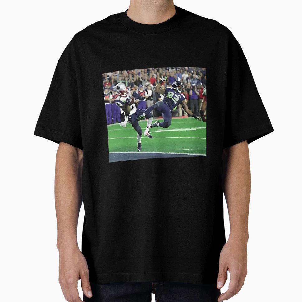 Malcolm Butler Goal Line Interception T-Shirt - Aesthetic Graphic Unisex - T-Shirt, Sweatshirt, Hoodie