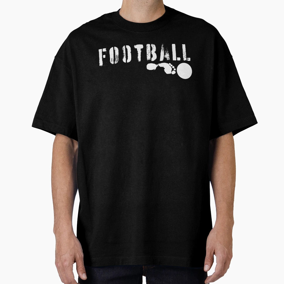 Football Foot And Ball T-Shirt - Minimalist Print Unisex - T-Shirt, Sweatshirt, Hoodie