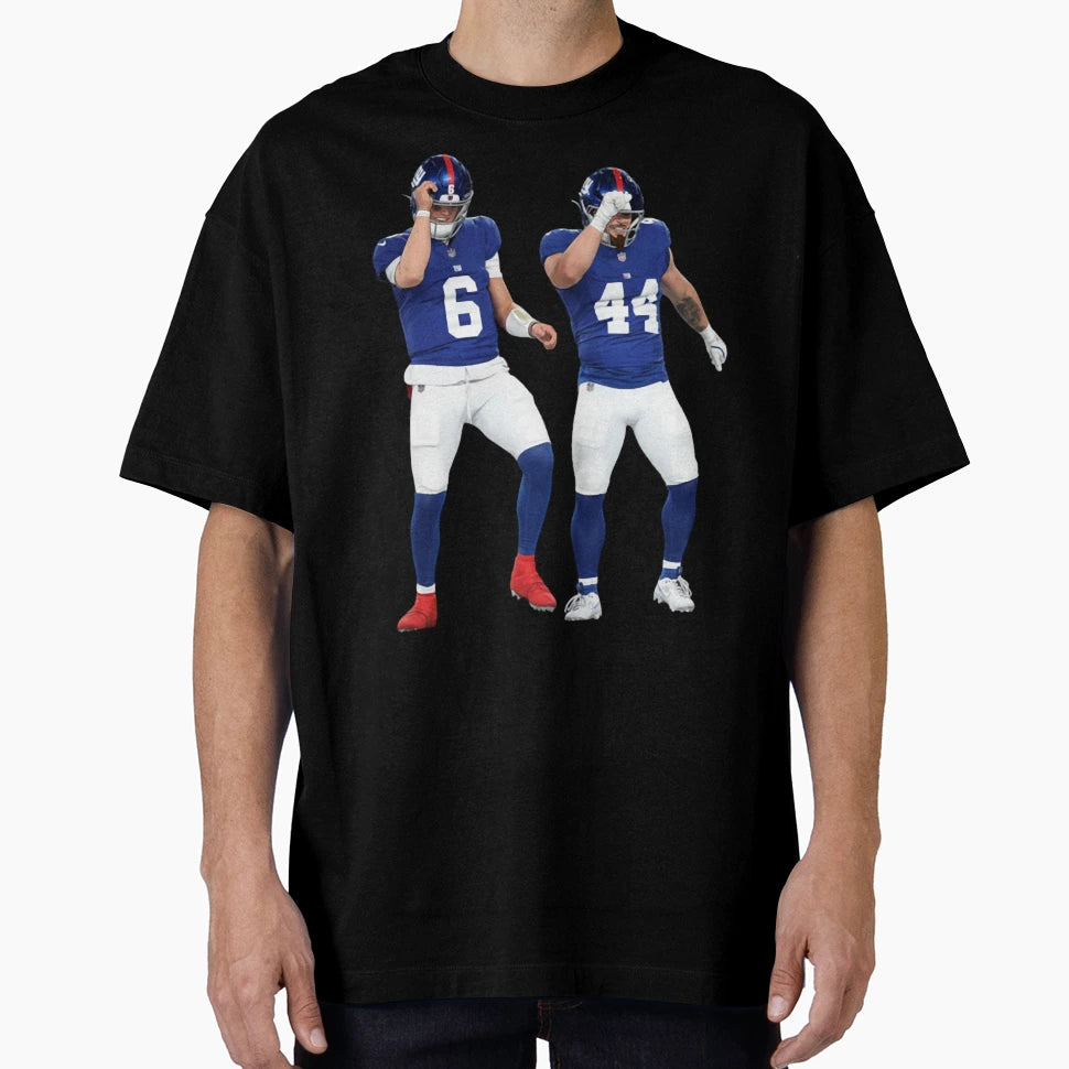 Cam Skattebo Jaxson Dart New York Giants T-Shirt - Graphic Print for Adults - T-Shirt, Sweatshirt, Hoodie