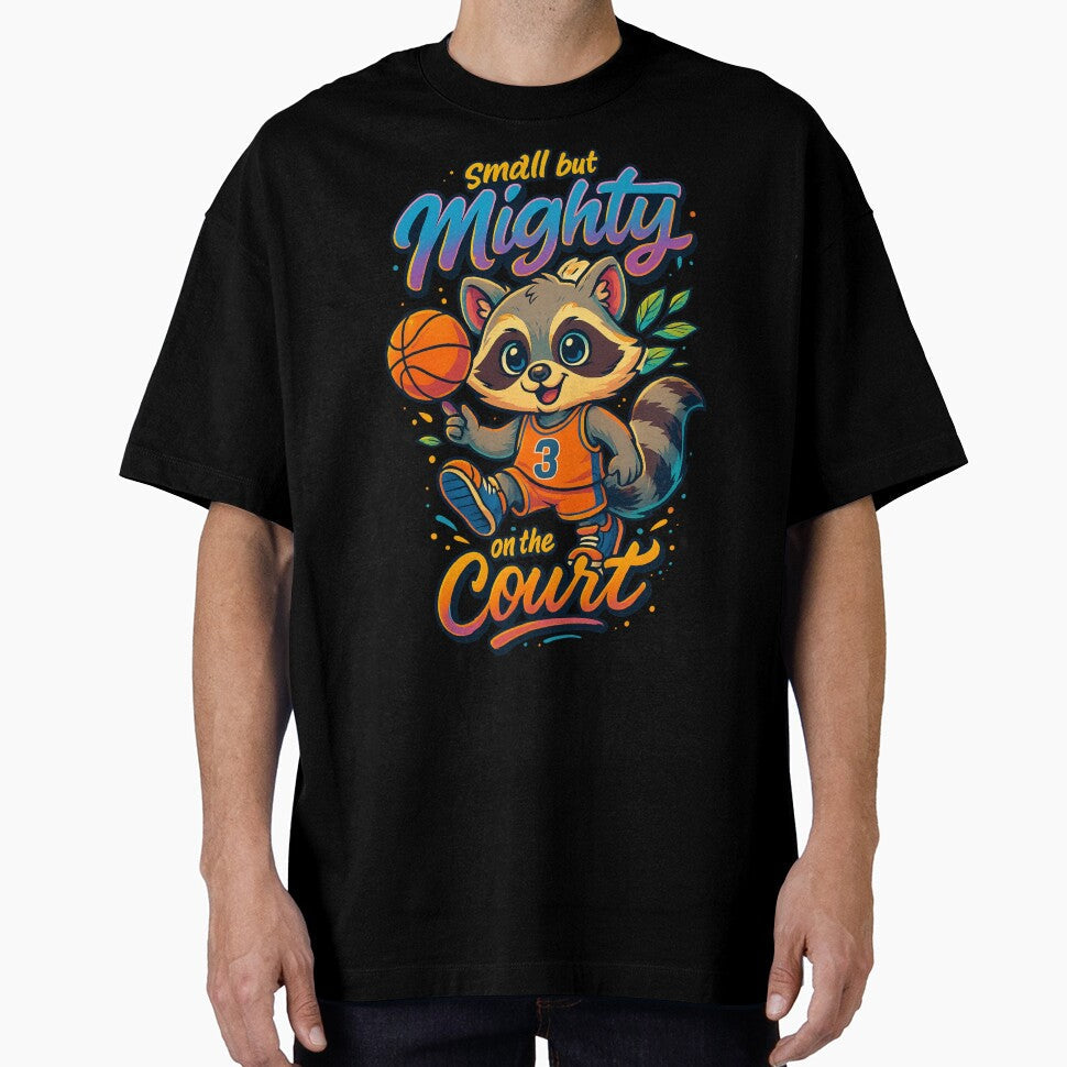 Small but Mighty on the Court Basketball Crewneck by - Adult & Kids T-Shirts, Sweatshirts & Hoodies apparel design preview 1
