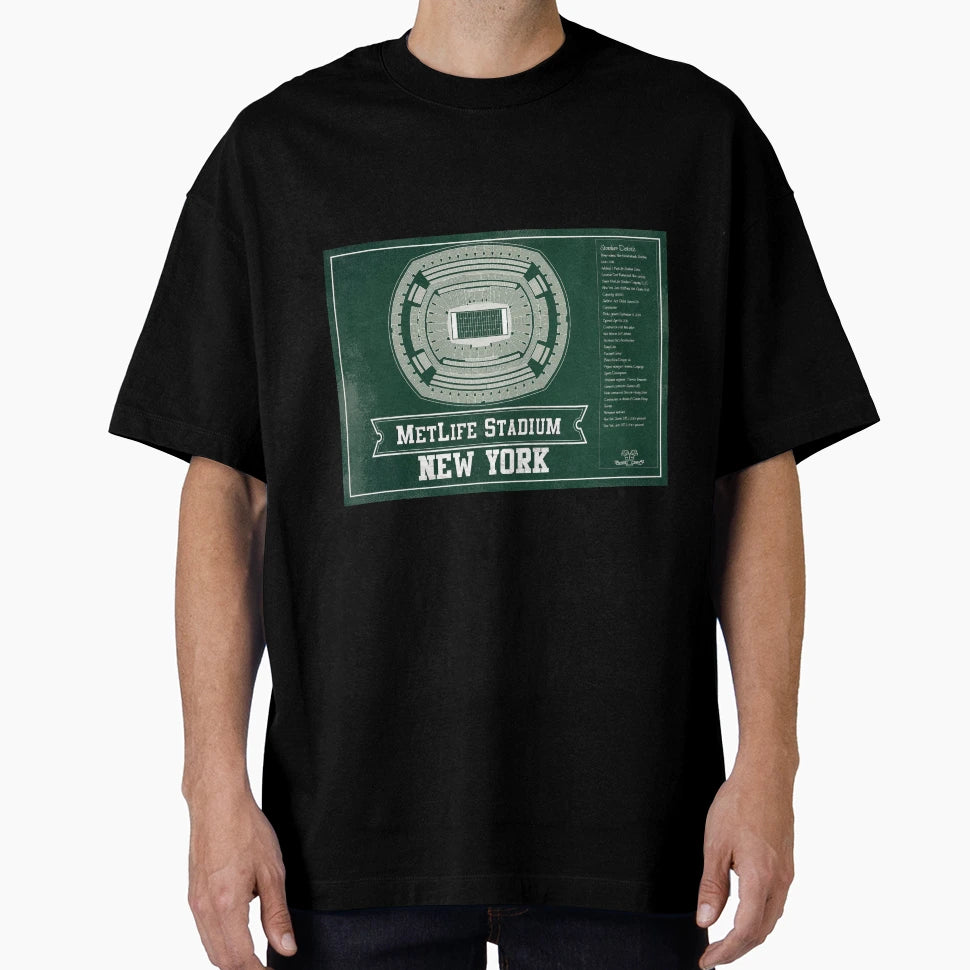 New York Jets Metlife Stadium T-Shirt - Streetwear Style for Adults - T-Shirt, Sweatshirt, Hoodie