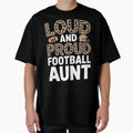Leopard Football Aunt Family T-Shirt - Casual Everyday Wear Men Women - T-Shirt, Sweatshirt, Hoodie