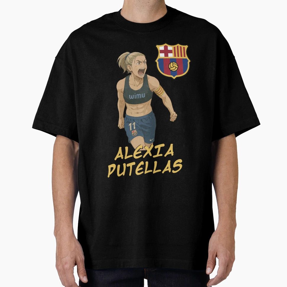 Alexia Putellas Manga Fc Barcelona T-Shirt - Novelty Apparel Unisex - T-Shirt, Sweatshirt, Hoodie