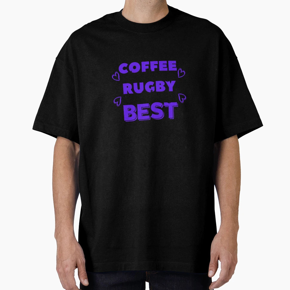 Coffee Drinking Rugby Watching Best T-Shirt - Aesthetic Graphic Men Women - T-Shirt, Sweatshirt, Hoodie