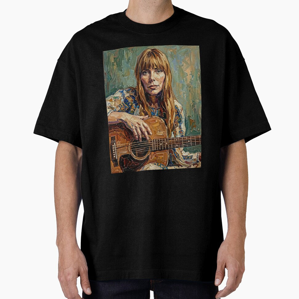 The Laurel Canyon Muse Joni Mitchell Expressive Oil - Adult & Kids T-Shirts, Sweatshirts & Hoodies apparel design preview 1