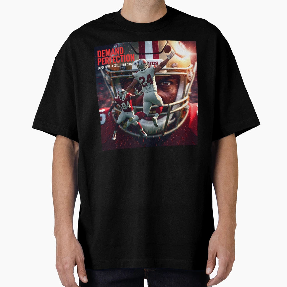 Demand Protection Super Bowl Lx T-Shirt - Custom Art Print Unisex - T-Shirt, Sweatshirt, Hoodie