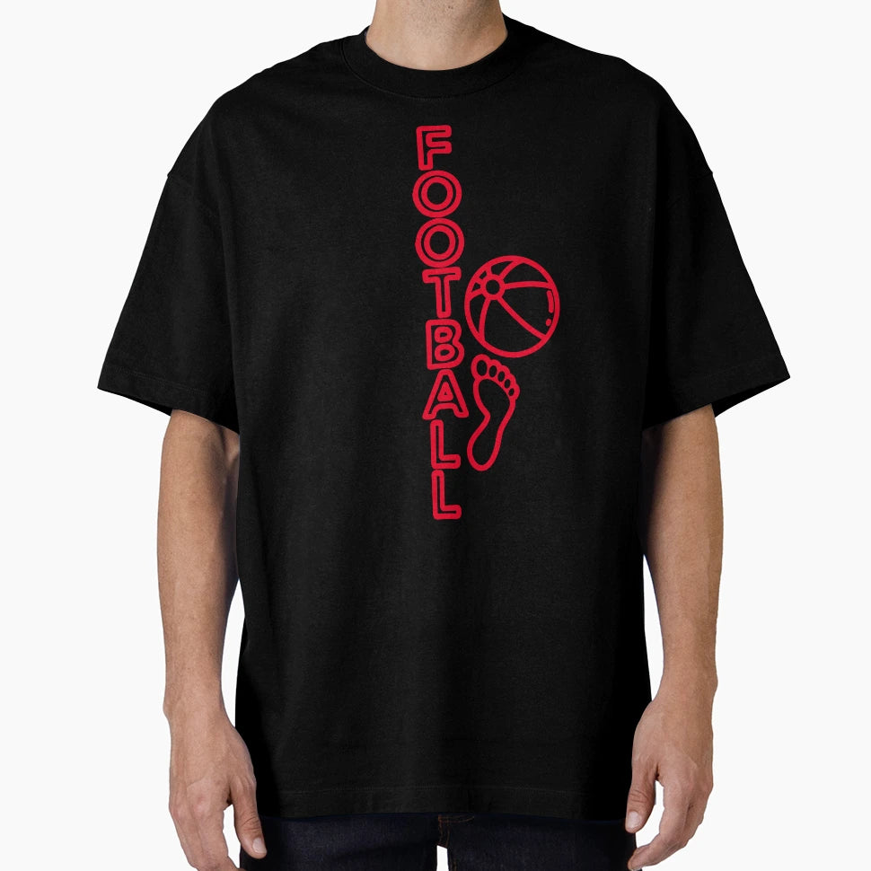 Football Foot And Ball T-Shirt - Trendy Graphic for Adults - T-Shirt, Sweatshirt, Hoodie
