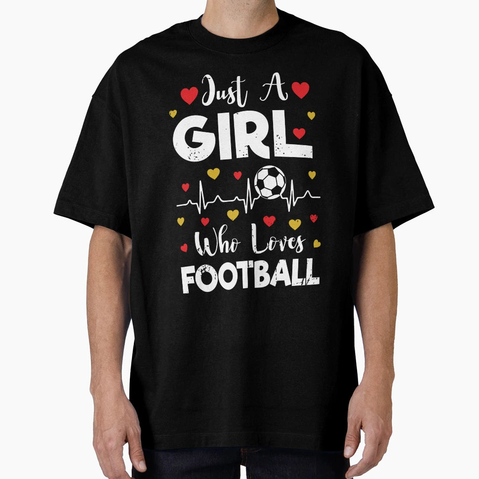Just Who Loves Football Football T-Shirt - Minimalist Print for Adults - T-Shirt, Sweatshirt, Hoodie