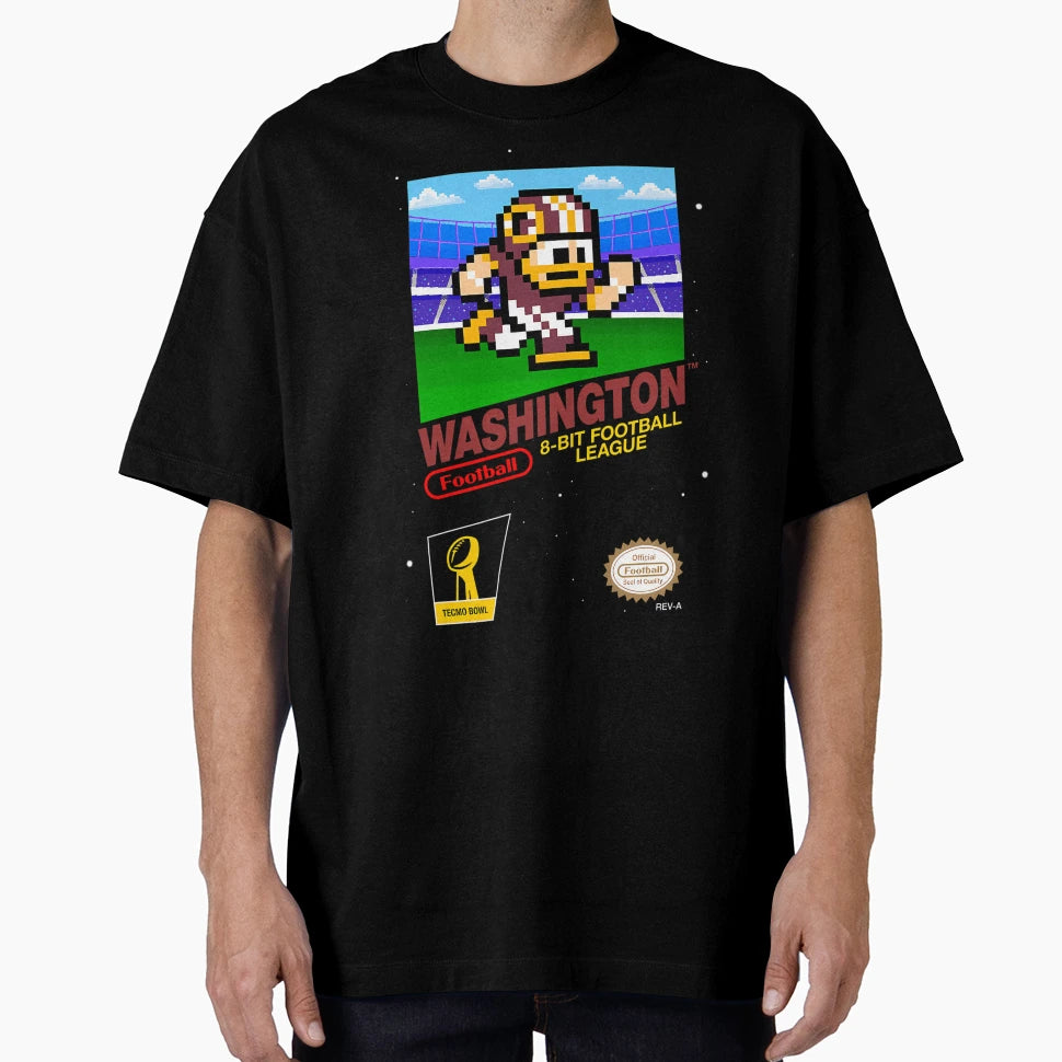 Washington Commanders 8 Bit Videogames T-Shirt - Graphic Print for Adults - T-Shirt, Sweatshirt, Hoodie