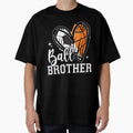 Ball Brother Soccer Basketball Heart 1 T-Shirt - Fun Novelty Design Unisex - T-Shirt, Sweatshirt, Hoodie