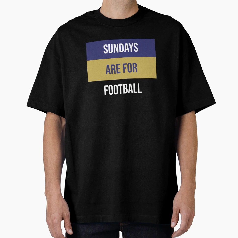 Sundays Are Football T-Shirt - Custom Art Print Unisex - T-Shirt, Sweatshirt, Hoodie