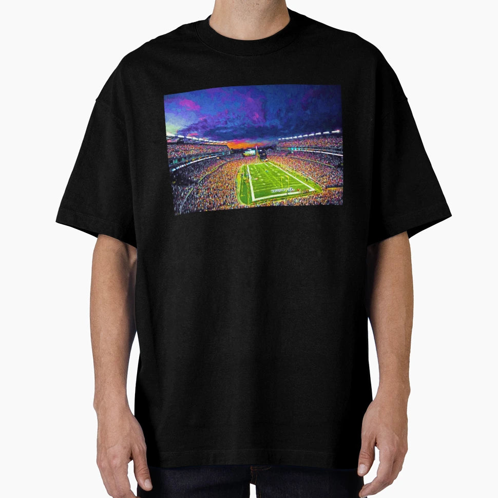 Patriots Gillette Stadium Foxborough T-Shirt - Novelty Apparel for Adults - T-Shirt, Sweatshirt, Hoodie