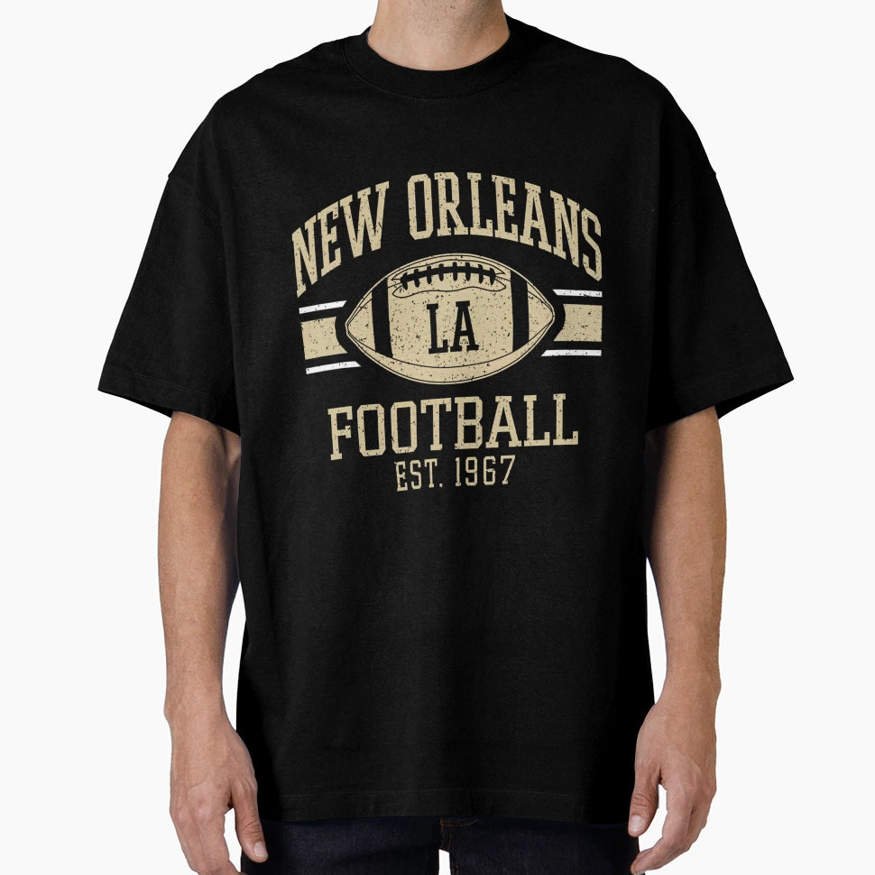 New Orleans Football Team Louisiana Nola T-Shirt - Trendy Graphic Unisex - T-Shirt, Sweatshirt, Hoodie