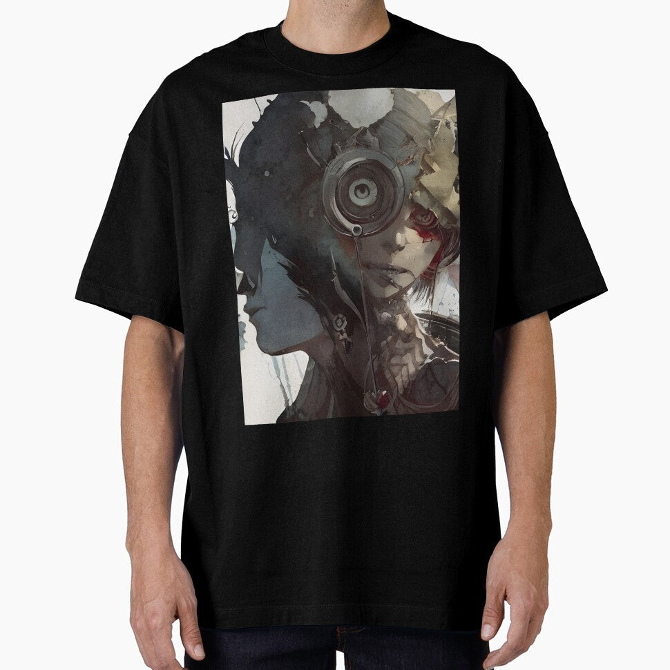 Anime 2 Face by Ocsey - Adult & Kids T-Shirts, Sweatshirts & Hoodies apparel design preview 1