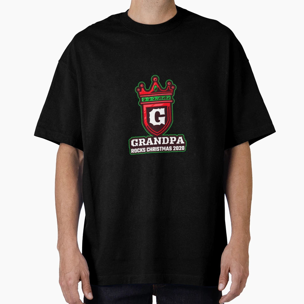 Grandpa Rocks 2020 Holiday Gifts T-Shirt - Custom Art Print for Adults - T-Shirt, Sweatshirt, Hoodie
