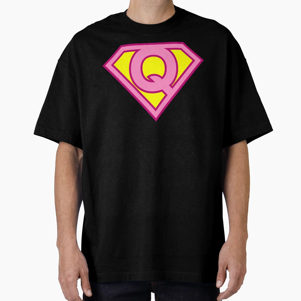 Letter Q Super Letter Vol 2 T-Shirt - Graphic Print Unisex - T-Shirt, Sweatshirt, Hoodie