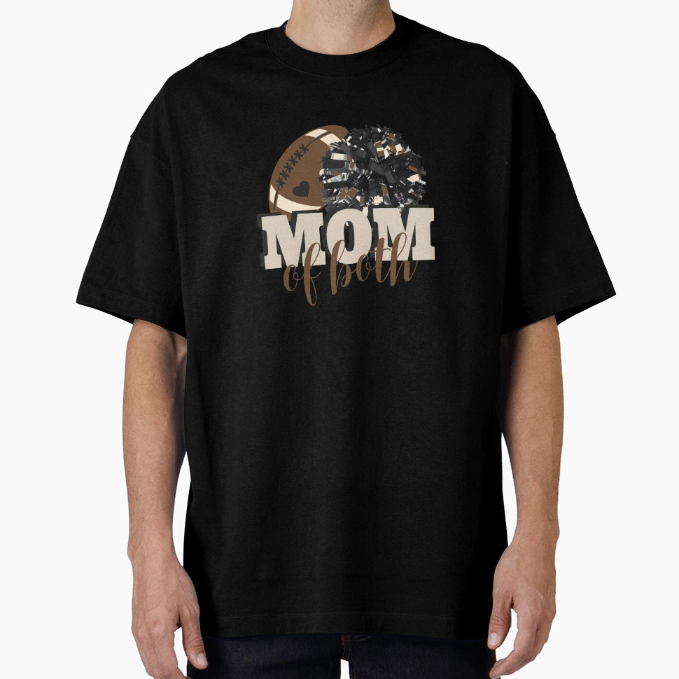 Football Player And Cheerleader Mom T-Shirt - Fun Novelty Design Men Women - T-Shirt, Sweatshirt, Hoodie