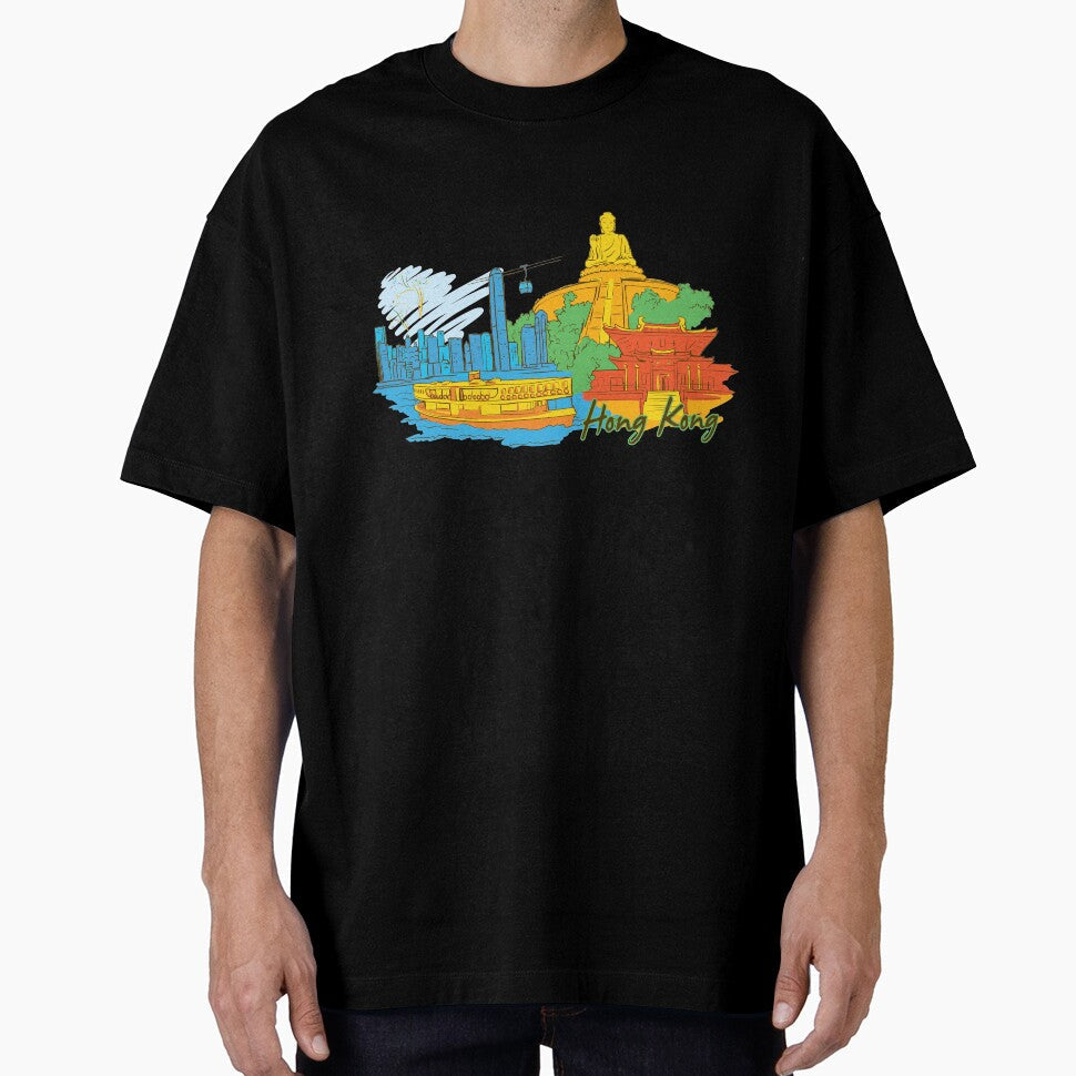 Hong Kong Beautiful Places Around The World by - Adult & Kids T-Shirts, Sweatshirts & Hoodies apparel design preview 1