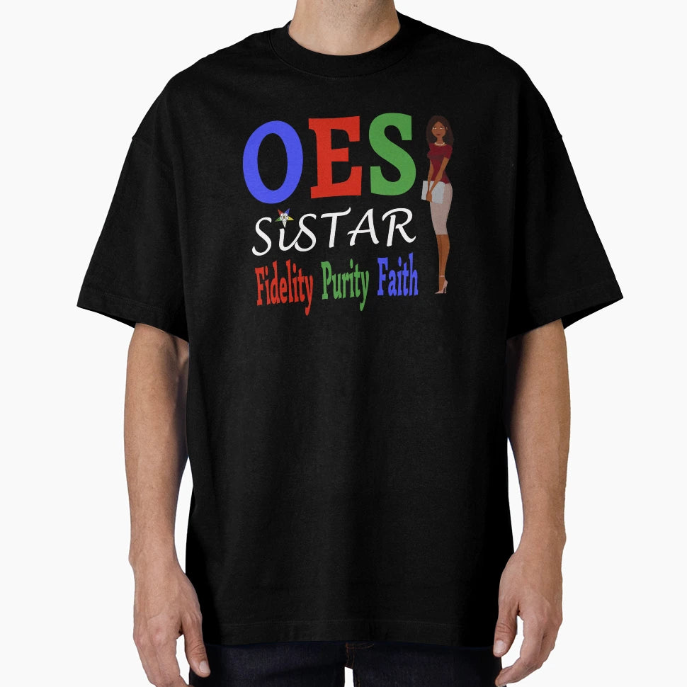 Oes Order Eastern Star Logo Sisterhood T-Shirt - Trendy Graphic for Adults - T-Shirt, Sweatshirt, Hoodie