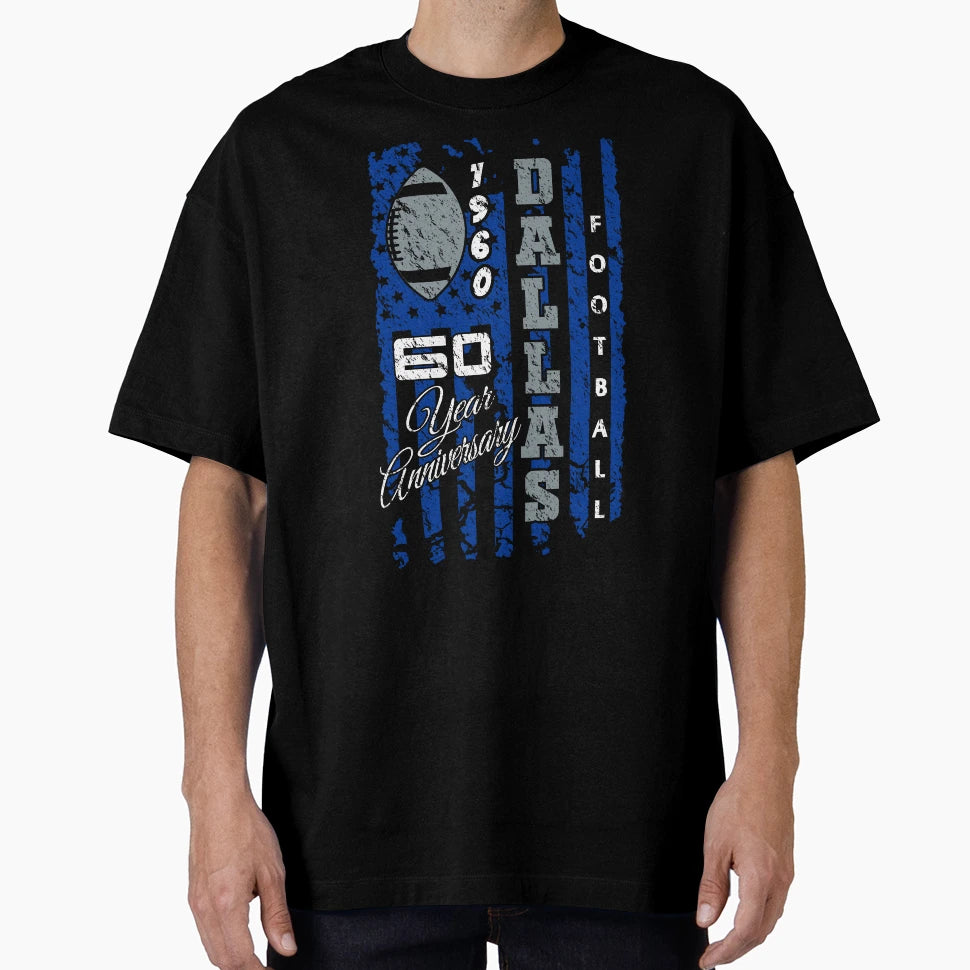 Dallas Pro Football 60 Year T-Shirt - Custom Art Print Men Women - T-Shirt, Sweatshirt, Hoodie