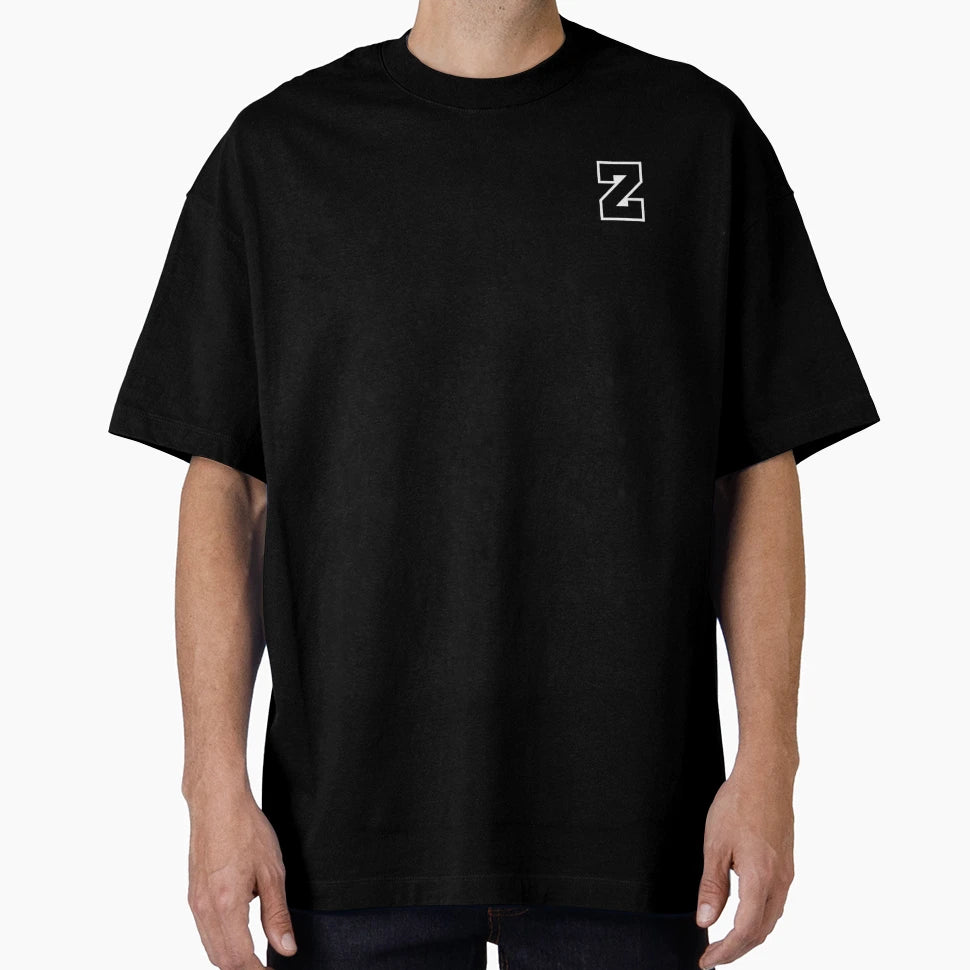 Black Z Stylized Initial T-Shirt - Casual Everyday Wear for Adults - T-Shirt, Sweatshirt, Hoodie