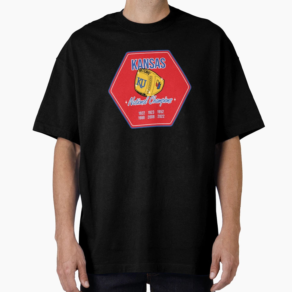 Kansas National Champs T-Shirt - Trendy Graphic Men Women - T-Shirt, Sweatshirt, Hoodie