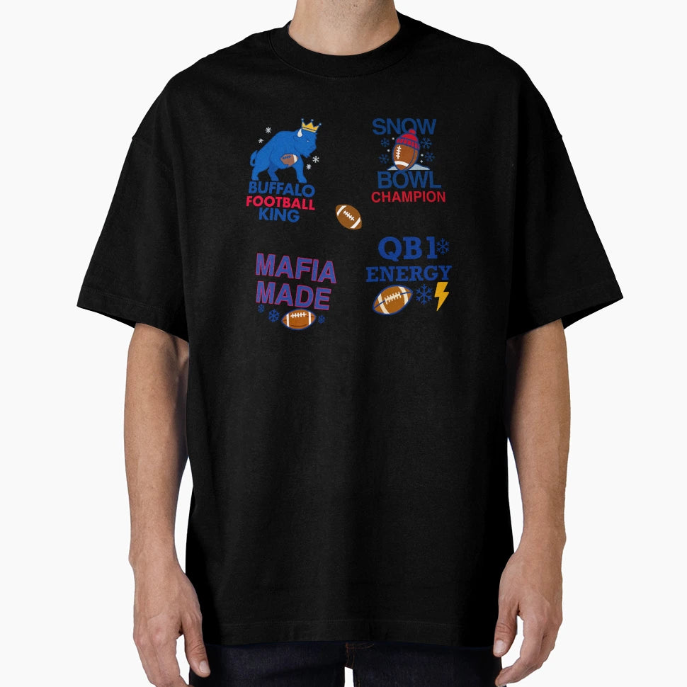 Buffalo Football Mafia Pack Bold T-Shirt - Minimalist Print Men Women - T-Shirt, Sweatshirt, Hoodie