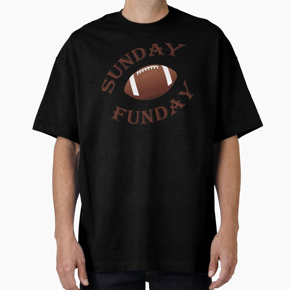 Sunday Funday Football Sport Short T-Shirt - Custom Art Print for Adults - T-Shirt, Sweatshirt, Hoodie