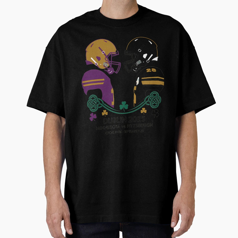 Minnesota V Pittsburgh Dublin Ireland T-Shirt - Streetwear Style Unisex - T-Shirt, Sweatshirt, Hoodie