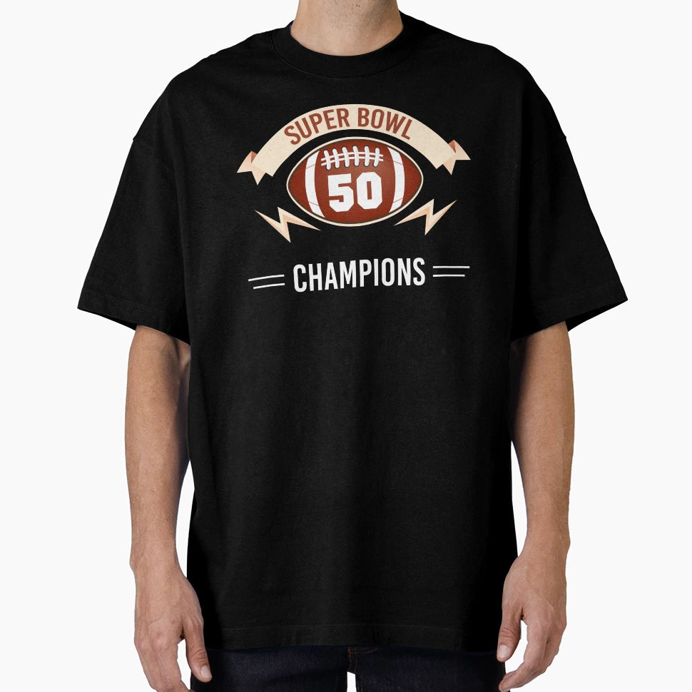 Super Bowl 50 Champions Winner T-Shirt - Custom Art Print for Adults - T-Shirt, Sweatshirt, Hoodie