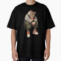 Streetwear Modern Cat by bapupa - Adult & Kids T-Shirts, Sweatshirts & Hoodies apparel design preview 1