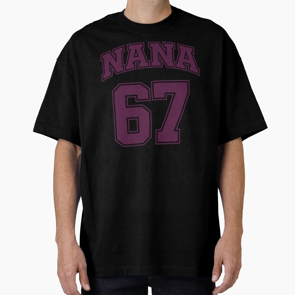Nana 67 Funny Six Seven Meme T-Shirt - Minimalist Print Men Women - T-Shirt, Sweatshirt, Hoodie
